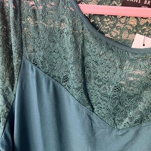 Elegant Lace Trim Sleepwear Top